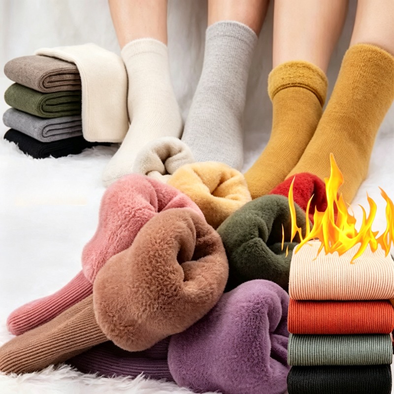 Boot Sock Slouchy - 1-4 пары теплых флисовых носков средней