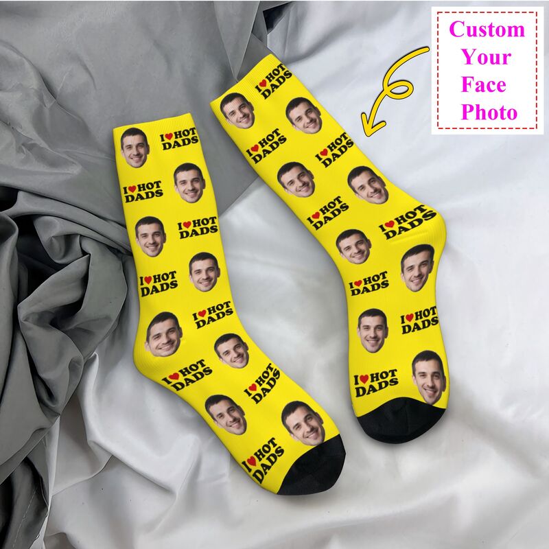Dress Sock Men - Носки I Love Hot Dads на