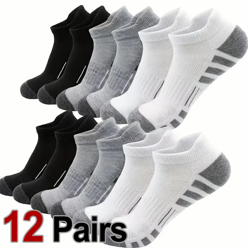 Ankle Brace Sock - 12 пар мужских дышащих спортивных носков