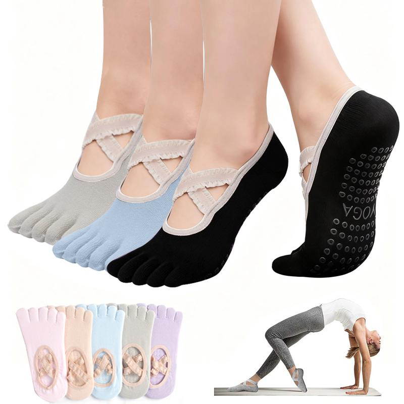 Grip Sock Yoga - Женские нескользящие носки для пилатеса с