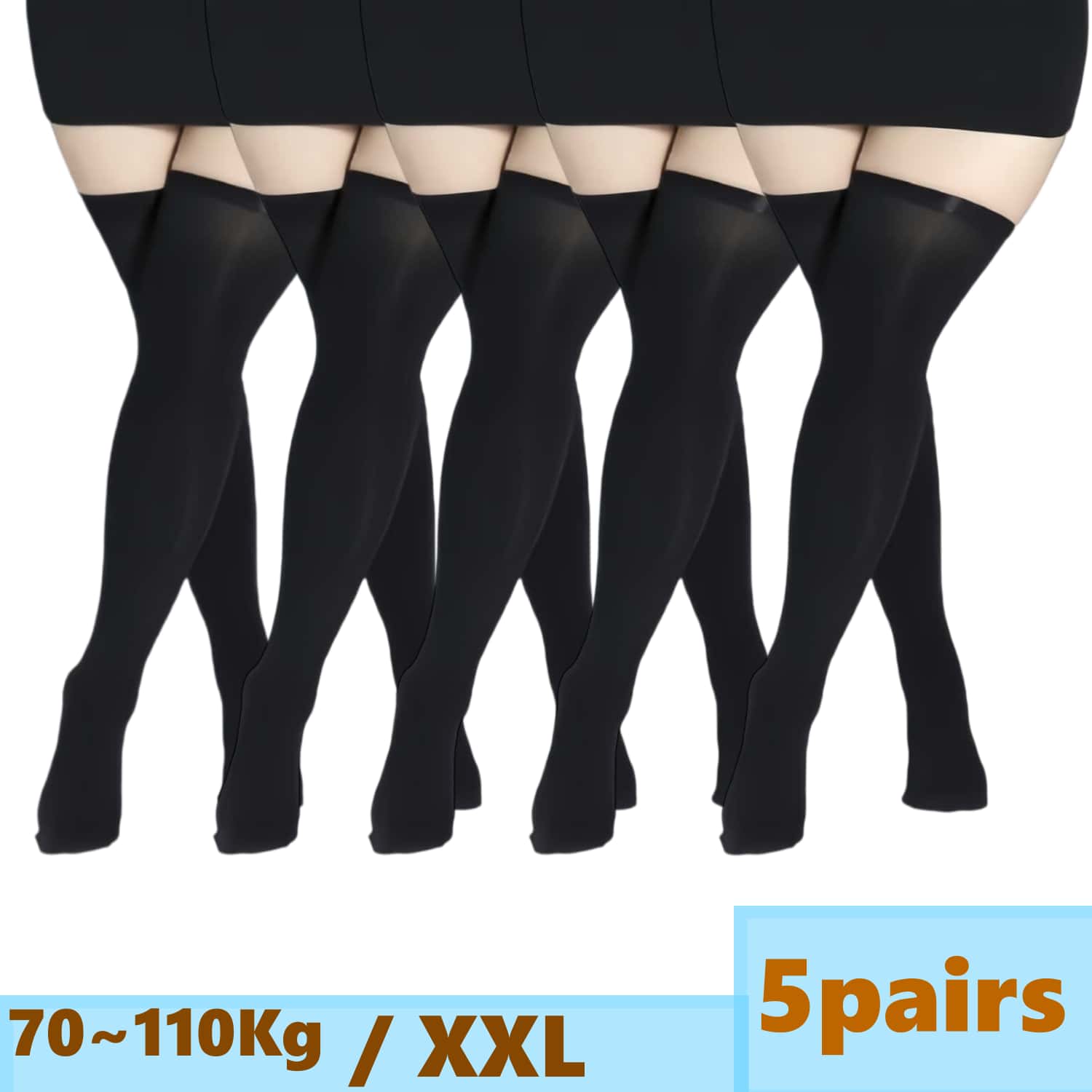 Thigh High Sock Stay Up - Женские кружевные чулки-ботфорты больших размеров, сексуальные,