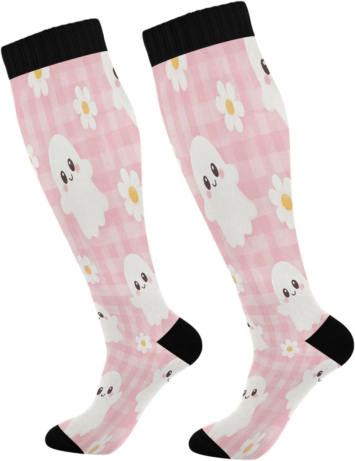 Knee High Sock Women - Компрессионные носки Happy Halloween для женщин
