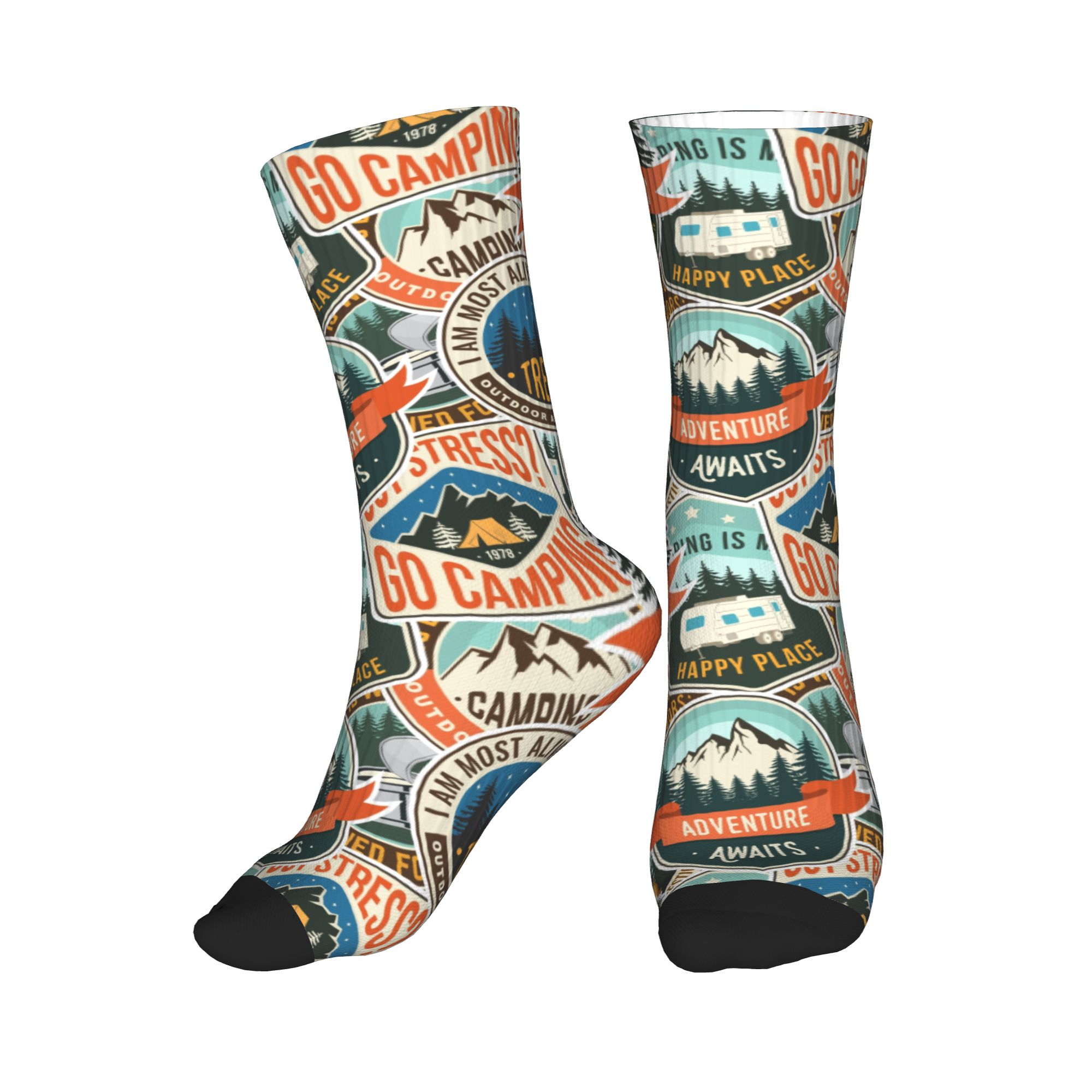 Dress Sock Men - Модные мужские винтажные носки с принтом