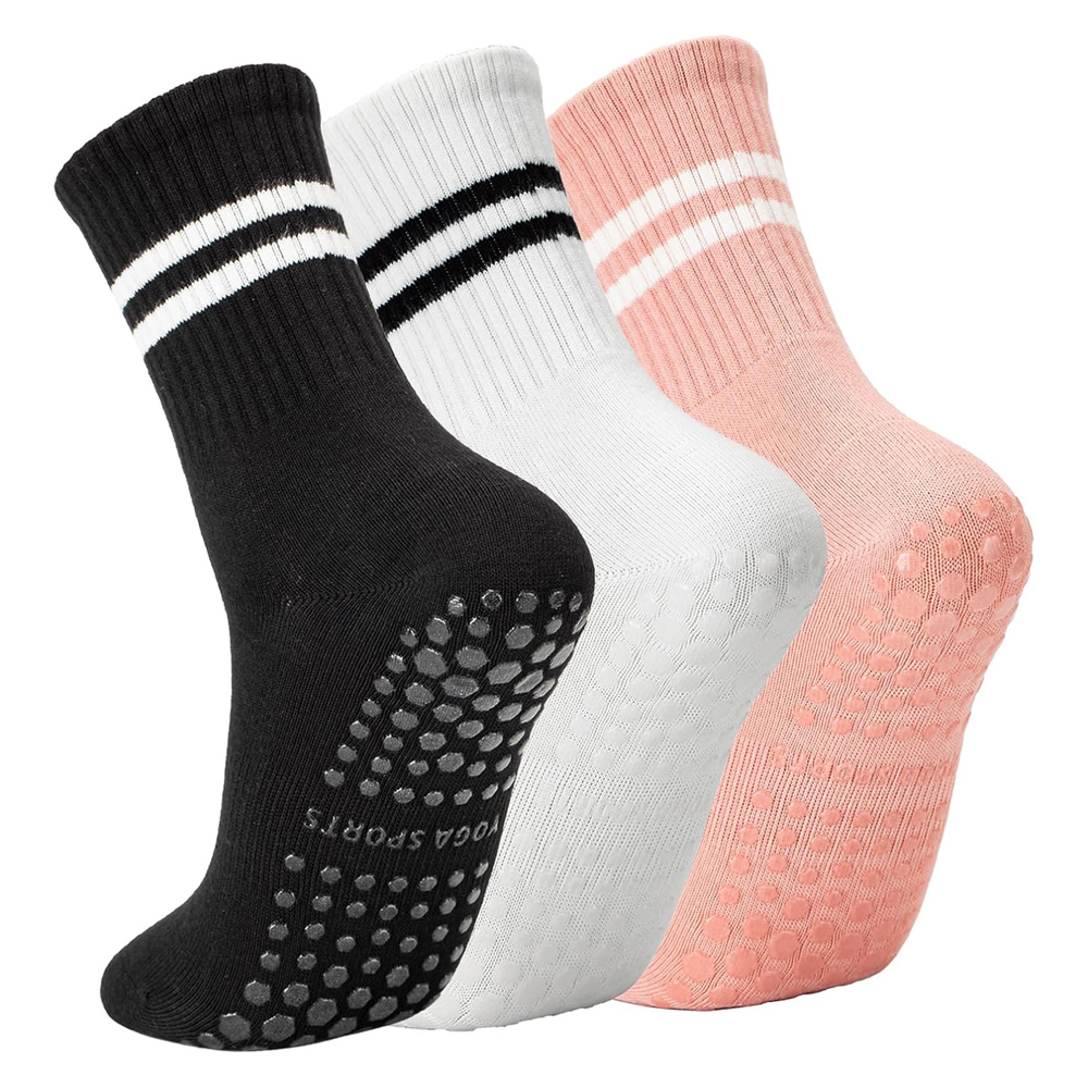 Grip Sock Yoga - Женские носки для йоги-пилатеса с ручками,