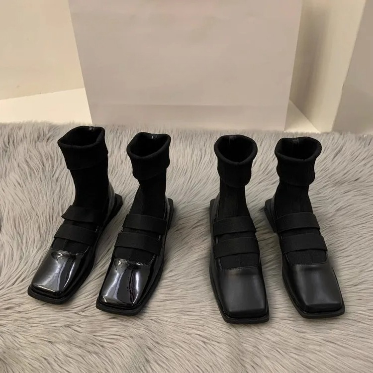 No Show Sock Women - Квадратные вязаные носки в британском стиле,
