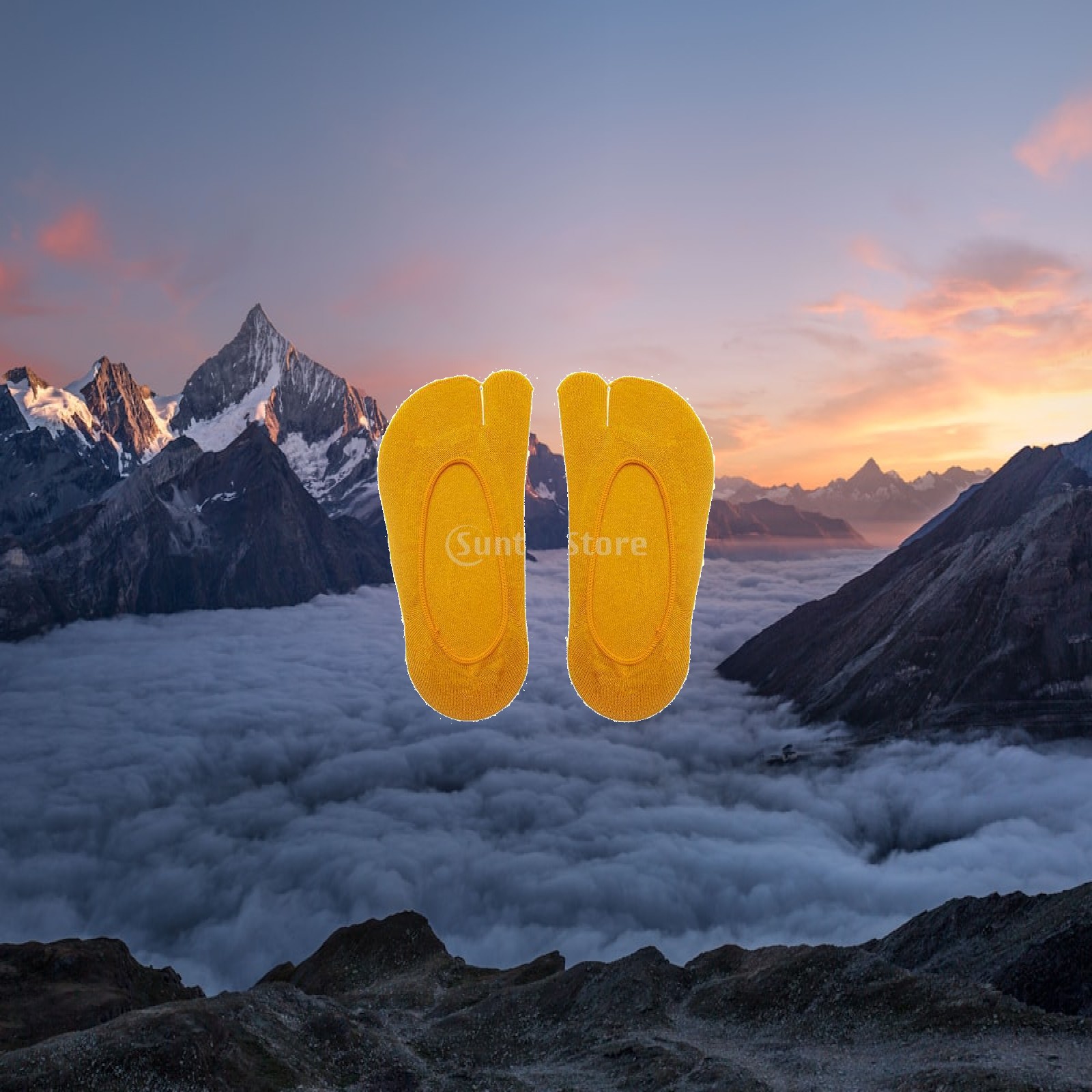 Invisibility Sock Loafer - Хлопковые женские носки с двумя пальцами,