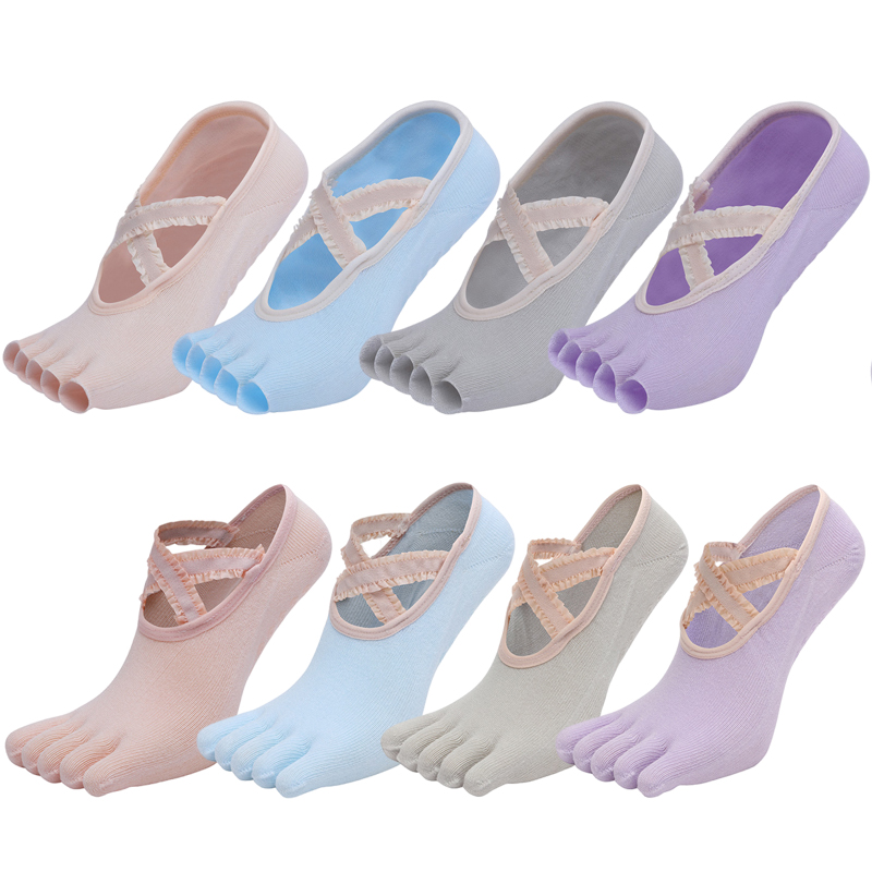 Toe Sock Split - Носки для йоги с пятью пальцами,