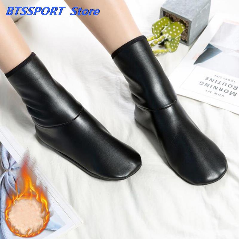 Зимние теплые кожаные тапочки  – обзор и цена Thermal Sock Winter
