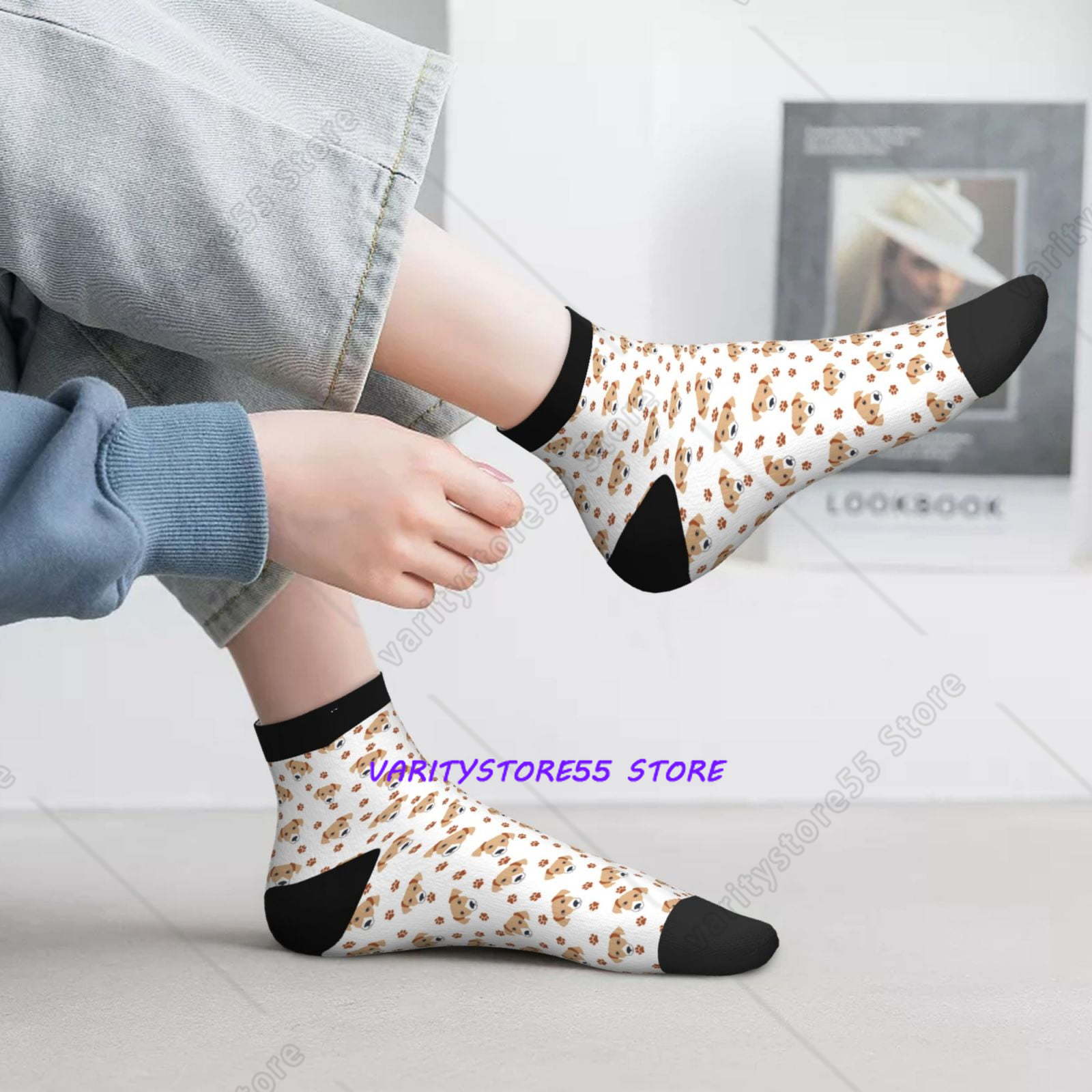 Носки с рисунком собаки породы – обзор и цена Athletic Sock Cushion