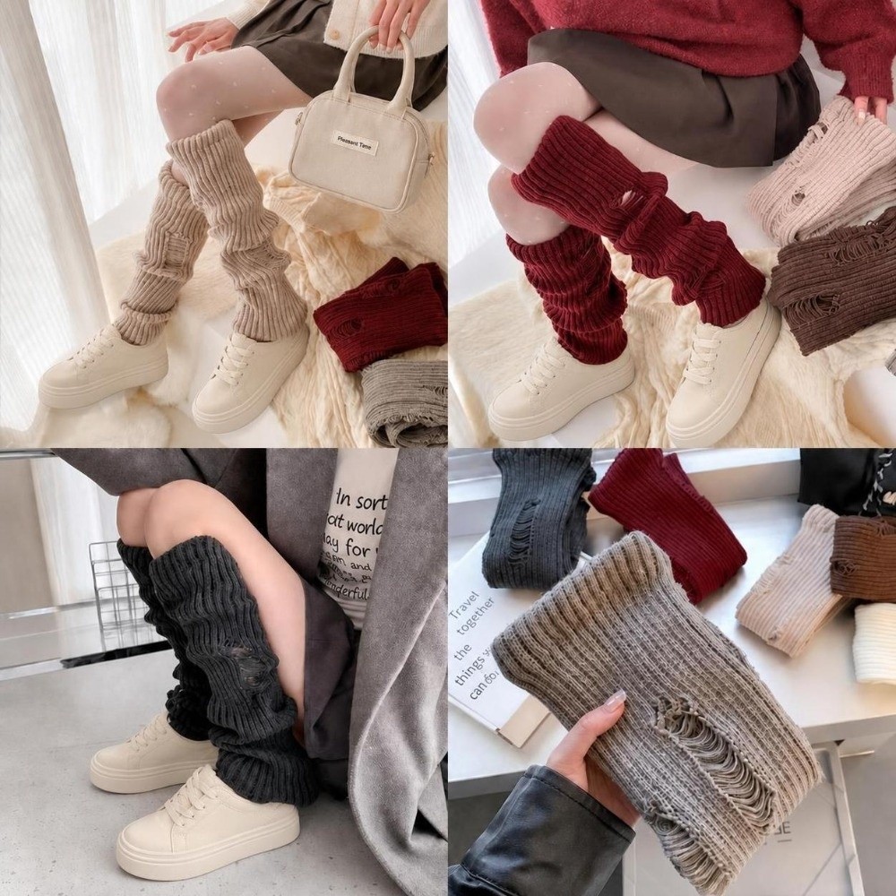 Теплые вязаные гетры из эласти – обзор и цена Boot Sock Slouchy