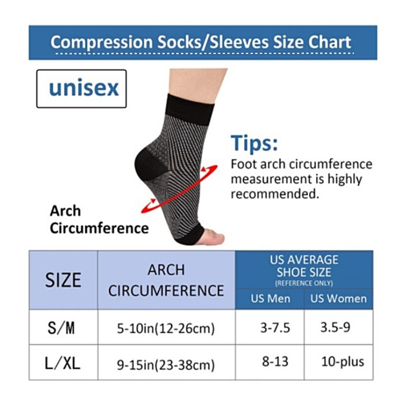1 пара компрессионных поддержи – обзор и цена Ankle Brace Sock