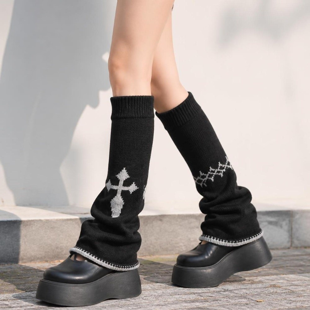 Асимметричные вязаные гетры в  – обзор и цена Boot Sock Slouchy