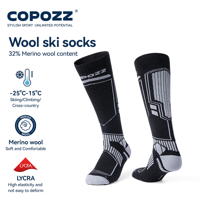 COPOZZ зимние лыжные носки из  – обзор и цена Thermal Sock Winter