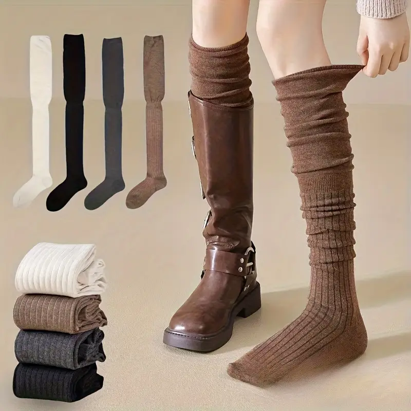 1-10 пар женских носков выше к – обзор и цена Boot Sock Slouchy