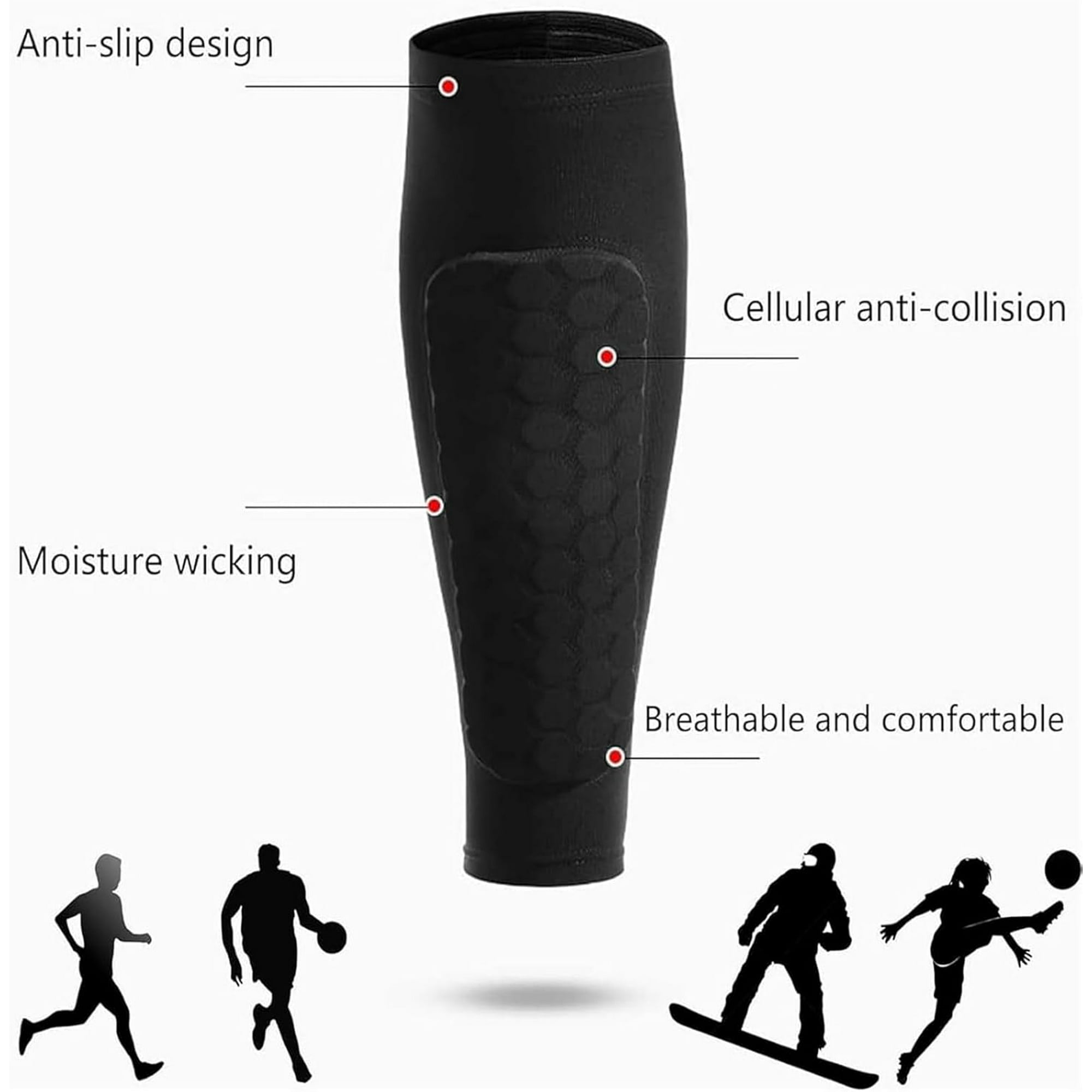 Футбольные щитки для голени Ру – обзор и цена Compression Sleeve Calf
