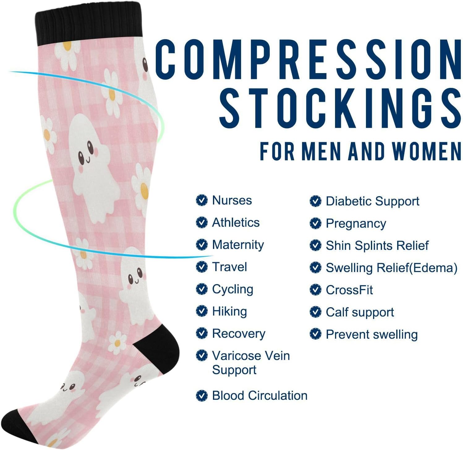 Компрессионные носки Happy Hal – обзор и цена Knee High Sock Women