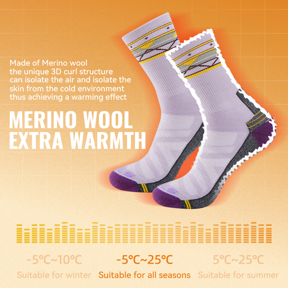 WRELS 1/2/3 пары походных носк – обзор и цена Wool Hiking Sock