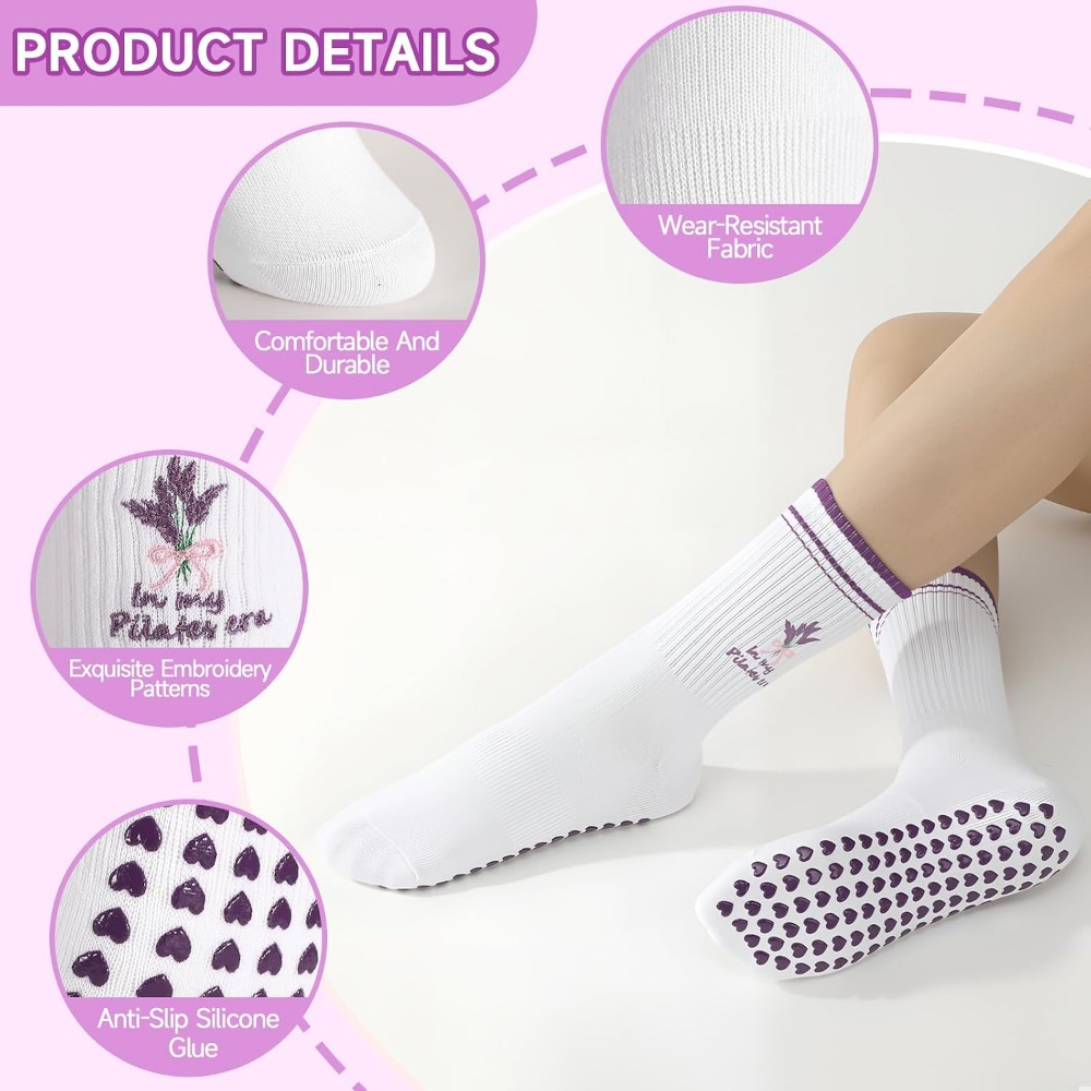 Женские милые носки для йоги с – обзор и цена Grip Sock Yoga