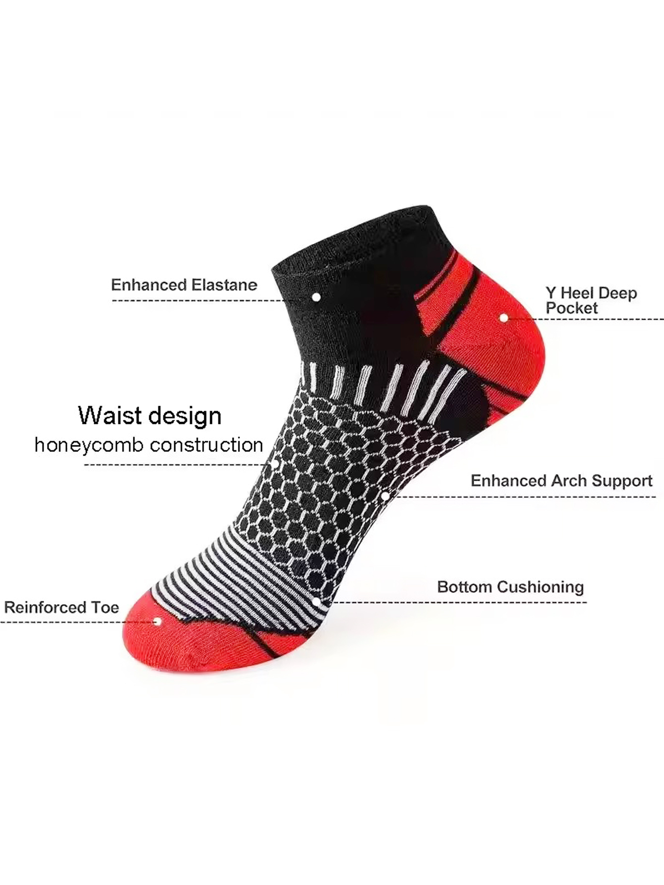 6 пар мужских носков-невидимок – обзор и цена Ankle Sock Low Cut